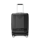 #MY4810 Kabinen-Trolley 4 Wheels mit Vordertasche Schwarz