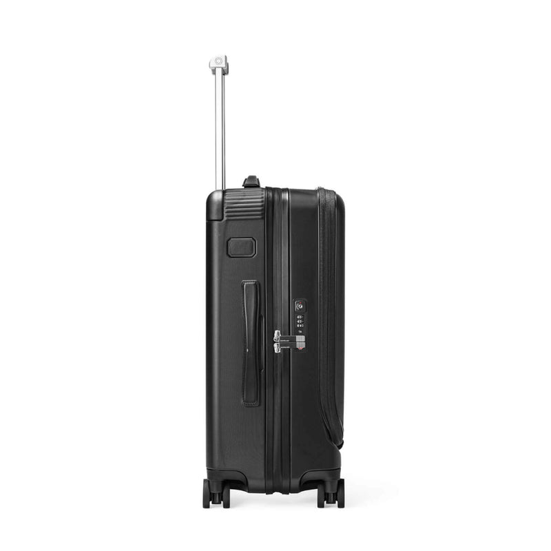 #MY4810 Kabinen-Trolley 4 Wheels mit Vordertasche Schwarz