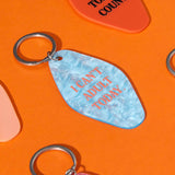 Schlüsselanhänger "I can't adult today" marmoriert hellblau