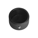 Schreibtischablage rund klein Leder mit Krokoprägung