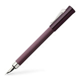 TAMITIO Füllfederhalter Dark Bordeaux kanneliert