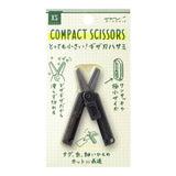 Midori Klappschere XS schwarz, Schere für unterwegs, gezackte Klinge