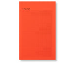 Notizblock TO DO LIST kariert Fluo Orange