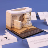 Abreißblock Goethe 3D Stifthalter