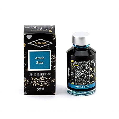 Shimmering-Tinte im Glas Artic Blue 50ml