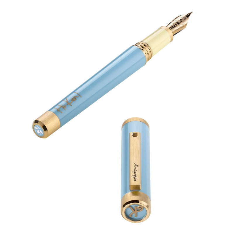 KEN™ Füllfederhalter hellblau 14K Goldfeder