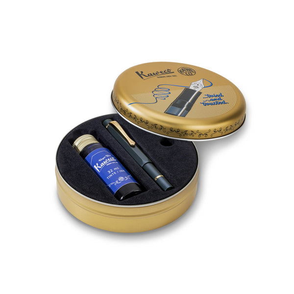 PISTON SPORT AL Füllfederhalter Navy Starter-Set mit Tintenglas