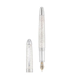 IMPACT Füllfederhalter Hammerschlag 925er Sterlingsilber Goldfeder bicolor