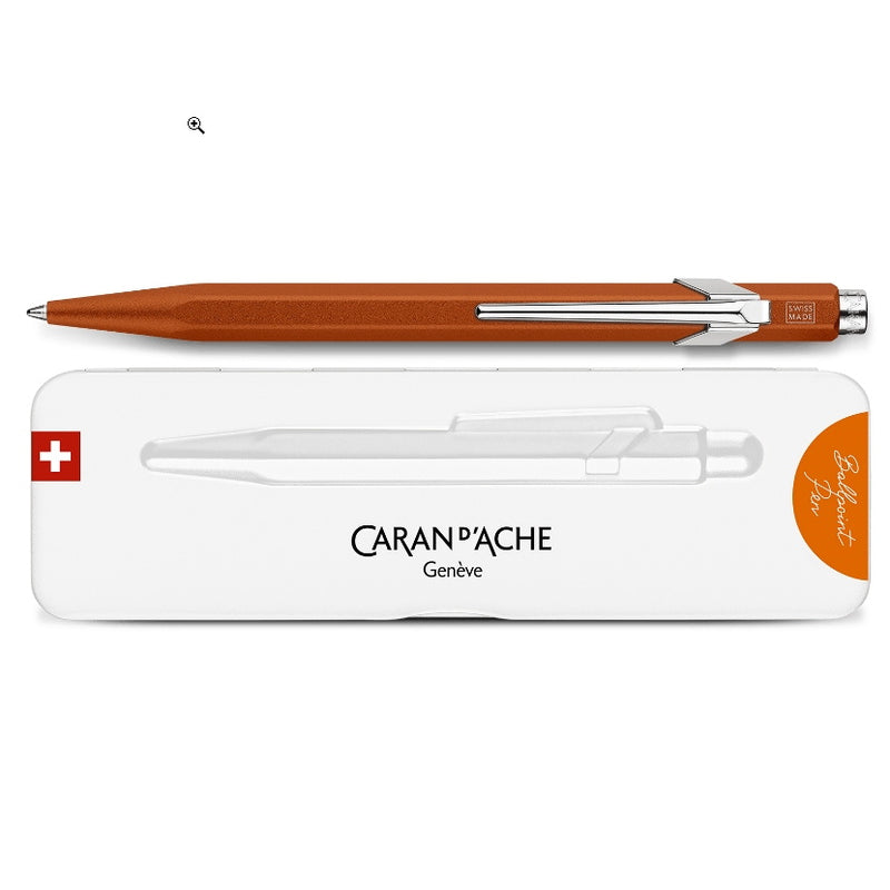 849 Metall Kugelschreiber COLORMAT-X ORANGE mit Etui