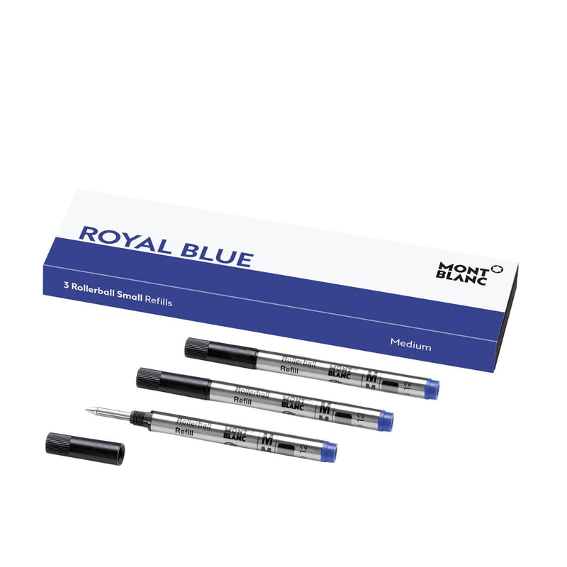 3 Stck. Tintenroller-Minen klein ROYAL BLUE für Meisterstück Mozart